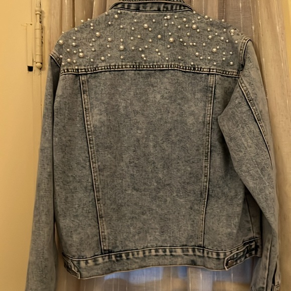 Pearl Denim jacket new without tags light denim S - Picture 4 of 5